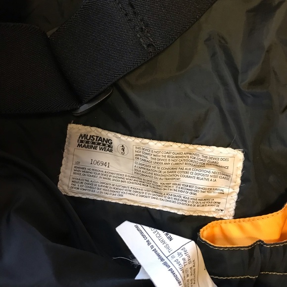 Mustang Survival Yellow Coat Jacket And Overalls Sz XL - Picture 14 of 16